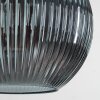 Koyoto Stehleuchte Glas 30 cm Schwarz, 1-flammig