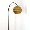 Koyoto Stehleuchte Glas 25 cm Schwarz, 1-flammig