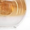 Koyoto Stehleuchte Glas 30 cm Schwarz, 1-flammig