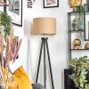 Soungou Stehleuchte 38 cm Chrom, Schwarz, 1-flammig