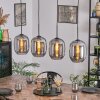 Apedo Hängeleuchte Glas 20 cm Rauchfarben, 4-flammig