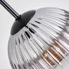 Koyoto Hängeleuchte Glas 15 cm Klar, Rauchfarben, 3-flammig