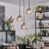 Koyoto Hängeleuchte Glas 15 cm Klar, Rauchfarben, 3-flammig