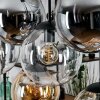 Gastor Hängeleuchte Glas 25 cm Bernsteinfarben, Klar, Rauchfarben, 8-flammig