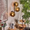 Koyoto Wandleuchte Glas 15 cm Gold, 3-flammig