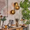 Koyoto Wandleuchte Glas 15 cm Gold, 3-flammig