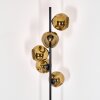 Ripoll Stehleuchte Glas 15 cm Gold, 5-flammig