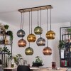 Koyoto Hängeleuchte Glas 25 cm Naturfarben, Schwarz, 8-flammig
