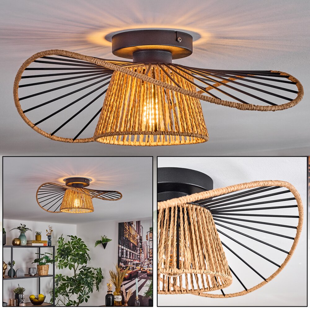 Elsa Deckenleuchte Schwarz, 1-flammig main product photo