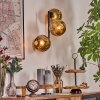 Ripoll Wandleuchte Glas 15 cm Gold, 3-flammig