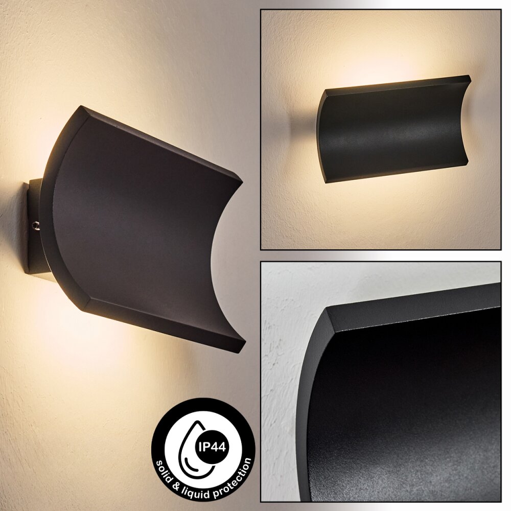 Grana Außenwandleuchte LED Schwarz, 2-flammig main product photo
