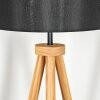 Soungou Stehleuchte 38 cm Naturfarben, Schwarz, 1-flammig