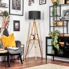 Soungou Stehleuchte 38 cm Naturfarben, Schwarz, 1-flammig