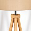 Soungou Stehleuchte 38 cm Naturfarben, Schwarz, 1-flammig