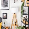 Soungou Stehleuchte 38 cm Naturfarben, Schwarz, 1-flammig