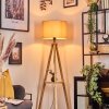 Soungou Stehleuchte 38 cm Naturfarben, Schwarz, 1-flammig