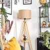 Soungou Stehleuchte 38 cm Naturfarben, Schwarz, 1-flammig
