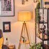 Soungou Stehleuchte 38 cm Naturfarben, Schwarz, 1-flammig