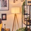 Soungou Stehleuchte 38 cm Naturfarben, Schwarz, 1-flammig