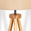 Soungou Stehleuchte 38 cm Naturfarben, Schwarz, 1-flammig