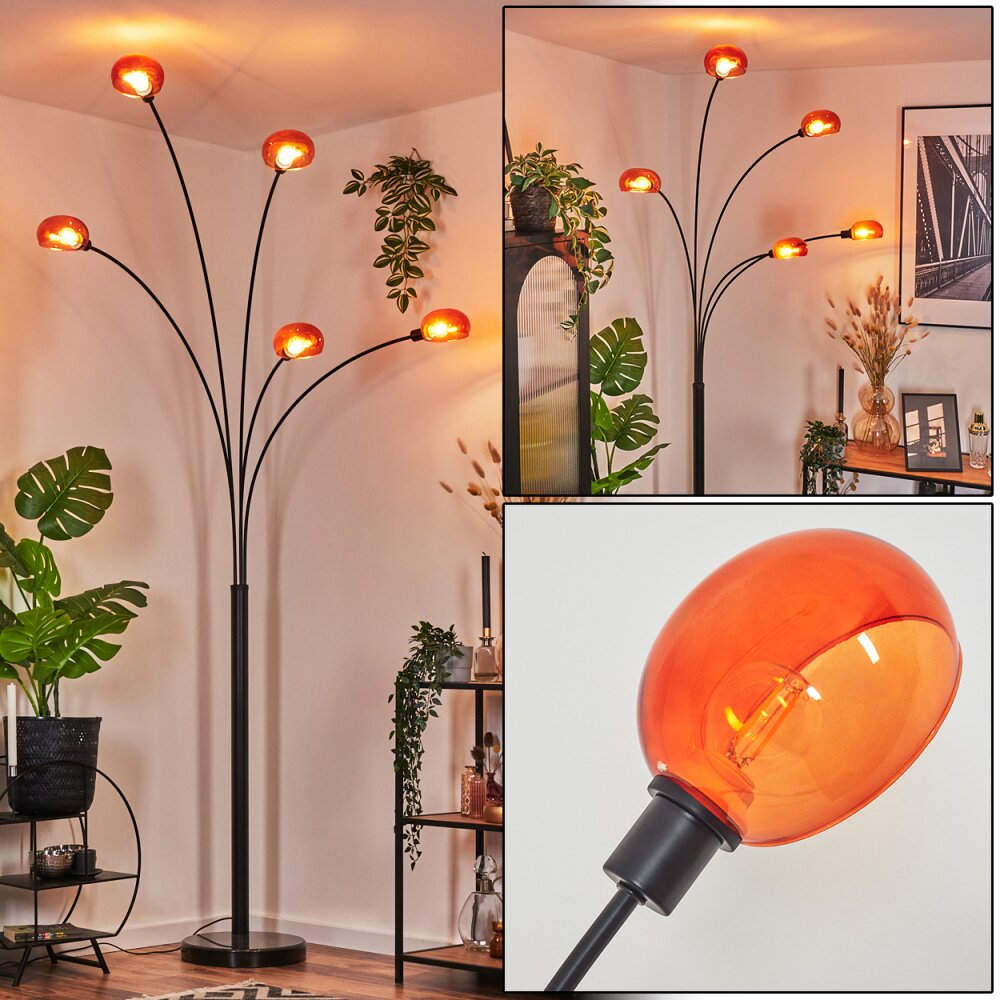 Nikkala Stehleuchte Schwarz, 5-flammig main product photo