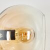 Koyoto Wandleuchte Glas 15 cm Bernsteinfarben, Klar, 3-flammig