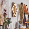 Ellekilde Wandleuchte LED Braun, Holzoptik, Schwarz, 1-flammig