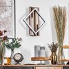 Ellekilde Wandleuchte LED Braun, Holzoptik, Schwarz, 1-flammig