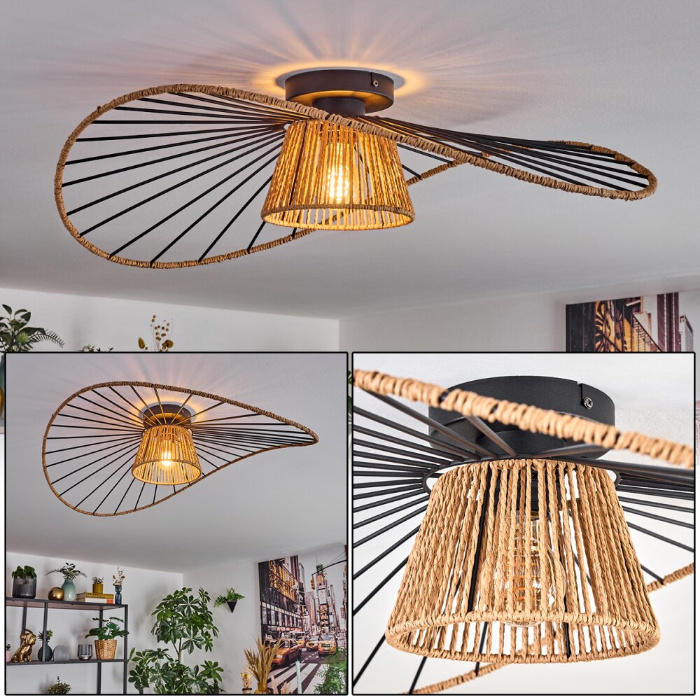 Elsa Deckenleuchte Schwarz, 1-flammig main product photo