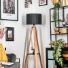 Soungou Stehleuchte 38 cm Naturfarben, Schwarz, 1-flammig