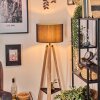 Soungou Stehleuchte 38 cm Naturfarben, Schwarz, 1-flammig