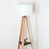 Soungou Stehleuchte 38 cm Naturfarben, Schwarz, 1-flammig