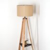 Soungou Stehleuchte 38 cm Naturfarben, Schwarz, 1-flammig