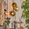 Koyoto Wandleuchte Glas 15 cm Gold, Klar, 3-flammig