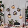 Gastor Hängeleuchte Glas 20 cm Bernsteinfarben, Rauchfarben, 6-flammig