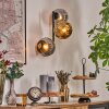 Ripoll Wandleuchte Glas 15 cm Chrom, Gold, Rauchfarben, 3-flammig
