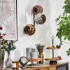 Ripoll Wandleuchte Glas 15 cm Chrom, Gold, Kupferfarben, Rauchfarben, 3-flammig