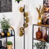 Koyoto Stehleuchte Glas 15 cm Gold, Klar, 6-flammig