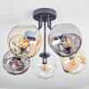 Ripoll Deckenleuchte Glas 15 cm Bernsteinfarben, Klar, Rauchfarben, 5-flammig