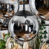 Gastor Hängeleuchte Glas 20 cm Bernsteinfarben, Rauchfarben, 8-flammig