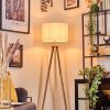 Soungou Stehleuchte 38 cm Chrom, Naturfarben, 1-flammig