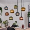 Koyoto Hängeleuchte Glas 20 cm Naturfarben, Schwarz, 8-flammig