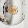 Koyoto Wandleuchte Glas 15 cm Bernsteinfarben, Klar, Rauchfarben, 3-flammig