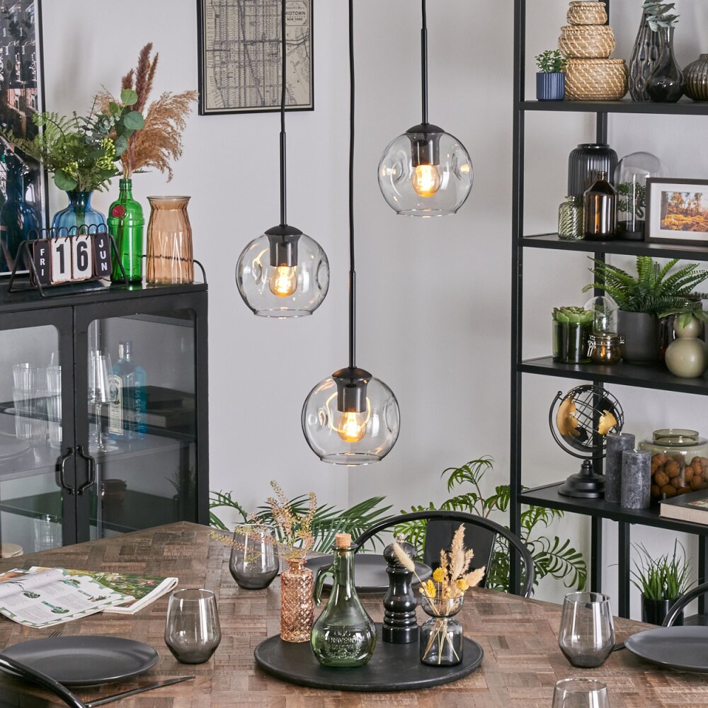 Ripoll Hängeleuchte Glas 15 cm Klar, 3-flammig main product photo