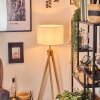 Soungou Stehleuchte 38 cm Chrom, Naturfarben, 1-flammig