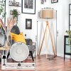 Soungou Stehleuchte 38 cm Chrom, Naturfarben, 1-flammig