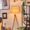 Soungou Stehleuchte 38 cm Chrom, Naturfarben, 1-flammig