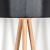 Saladillo Stehleuchte 50 cm Holz hell, Weiß, 1-flammig