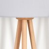 Saladillo Stehleuchte 50 cm Holz hell, Weiß, 1-flammig