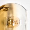 Koyoto Stehleuchte Glas 15 cm Gold, Klar, 3-flammig
